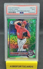 2022 Bowman Chrome Andry Lara 1st RC Green Mini Diamond Ref #65/99 PSA 9 🆎️