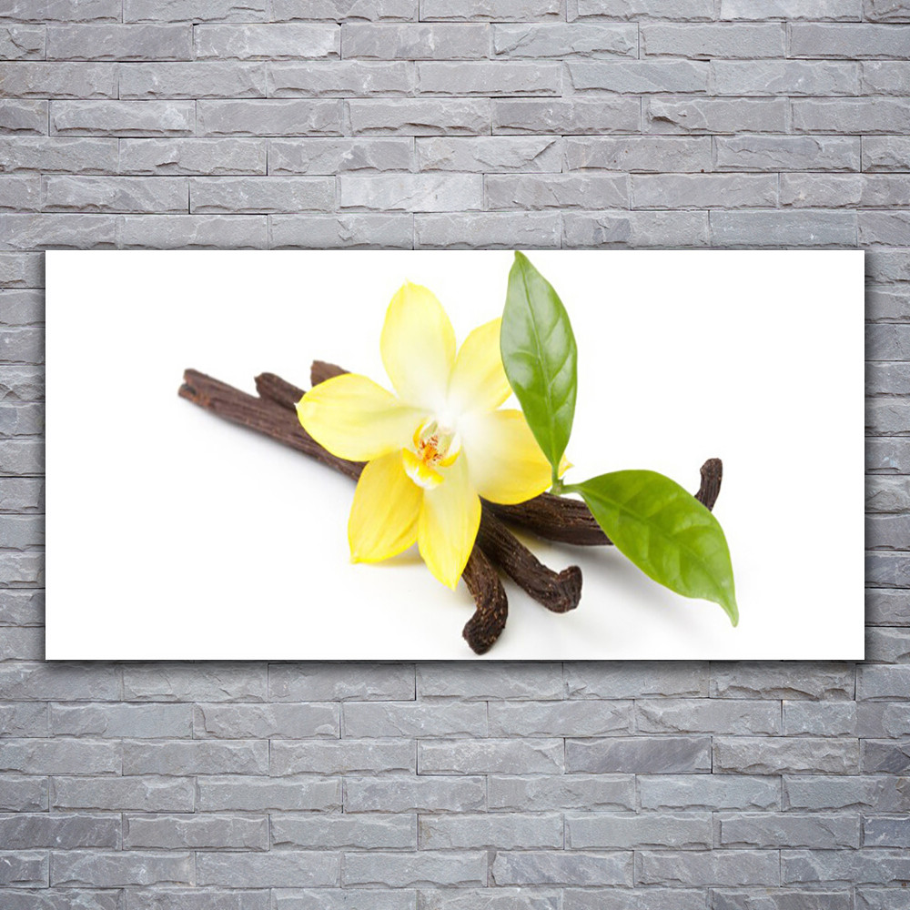 Image impression feuilles vanille pour créer une ambiance zen dans votre salon moderne