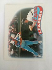 1989 Topps Montreal Expos Team Leaders baseball card #81. Tim Raines.