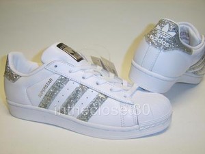 adidas superstar argento glitter