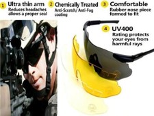 Bravo Military Ballistic Tactical Hunting Shooting Glasses With 3 Color Lenses