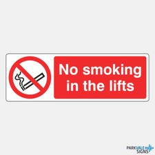 No Smoking In The Lifts Signs
