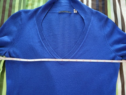 Elie Tahari Women Silk Cashmere Blend Blue Sweater Size XS - Picture 7 of 11
