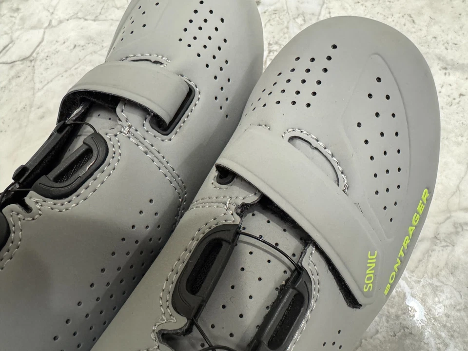 Sapato de ciclismo de estrada feminino Bontrager Sonic EUA 5.5 EU 37 com clipes usado uma vez - Imagem 4 de 4
