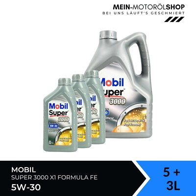 Mobil Super 3000 X1 Formula FE 5W-30 VWC 53036 Ford STJLR 5+3 Liter = 8 Liter