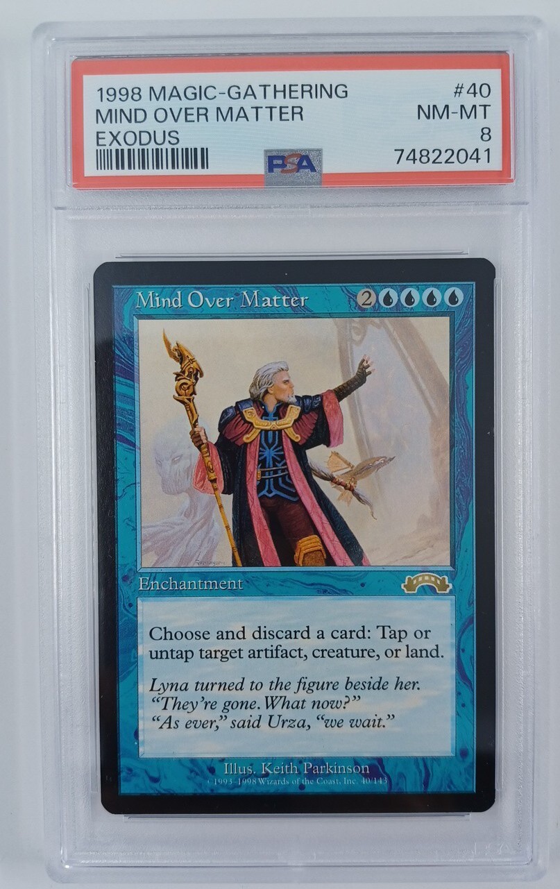 1998 Mind Over Matter - MTG Magic the Gathering - Exodus - PSA 8