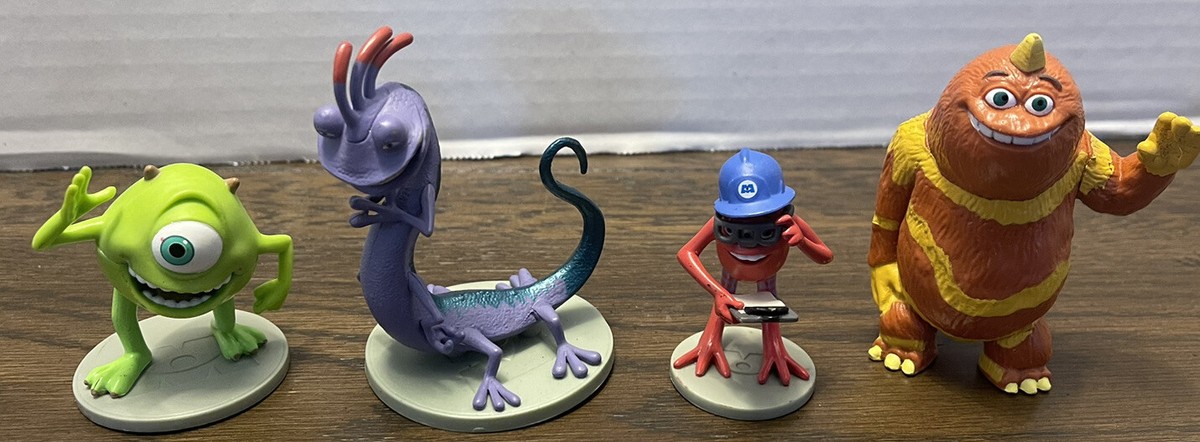 Lot Of 4 Disney Pixar Monsters Inc Figures *Mike Randall George