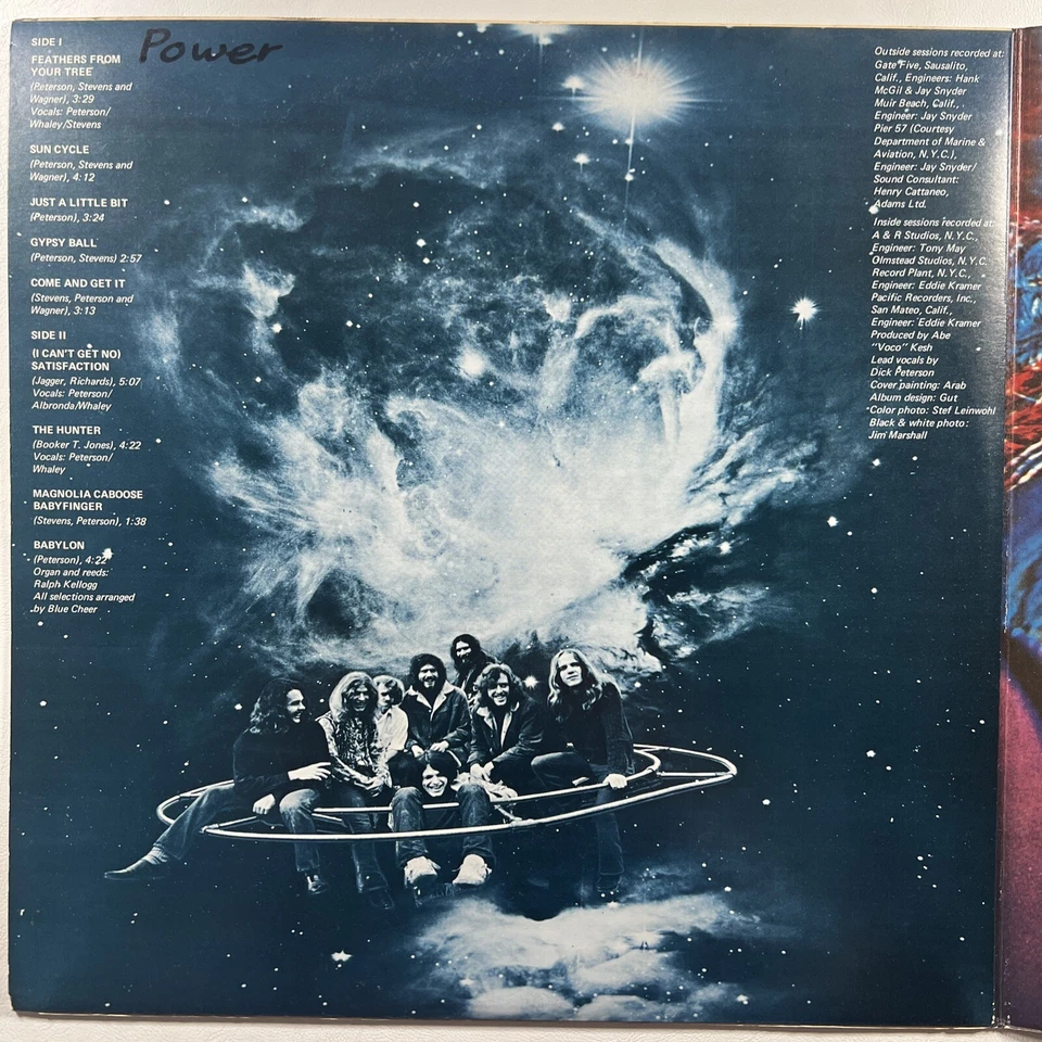 BLUE CHEER “Outsideinside” LP/Philips SBL 7860 (EX) 1968 1st Press UK Gatefold - Image 4 of 4