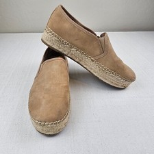 SAM EDELMAN Espadrille Women 9.5 Circus Flatform Slip On Christina Camel