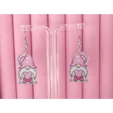 Valentine's Gnome Earrings with Hook