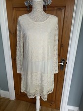 Ladies Lace Cream Dress by Choklate Size M NWT