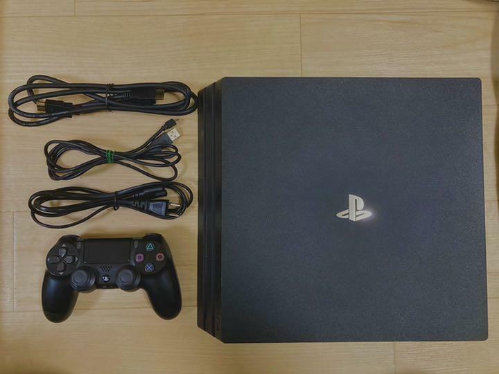 Sony PS4 PlayStation 4 Pro 1TB CUH7200B console Used Jet Black Japanese Used