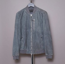ALLSAINTS Suede Leather Jacket EXTRA LARGE Mens All saints Biker Bomber KEMBLE