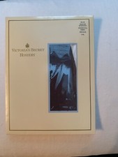 Vintage Victoria  s Secret Stretch Nylon Stockings S Charcoal Grey NEW One Pair