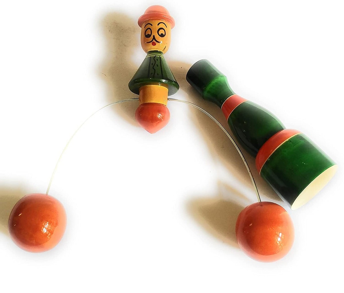 Handcrafted channapatna Wooden Balancing Man Dolls Toy Circus