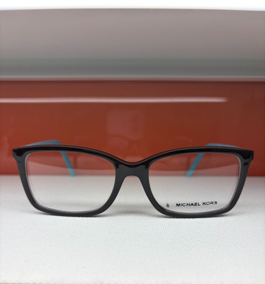 New Michael Kors MK 8013 3058 Brown/Blue Womens Plastic Eyeglass Fames With Case