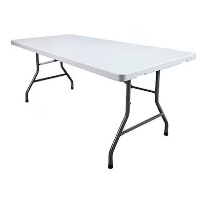 Rectangle Folding Table, 30'' W, 72'' L, 29'' H, Blow Molded Polyethylene Top,