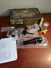 Signature Hardware SHWSCLE207MB Lexia 1.2 GPM Widespread with Pop-Up Drain Black