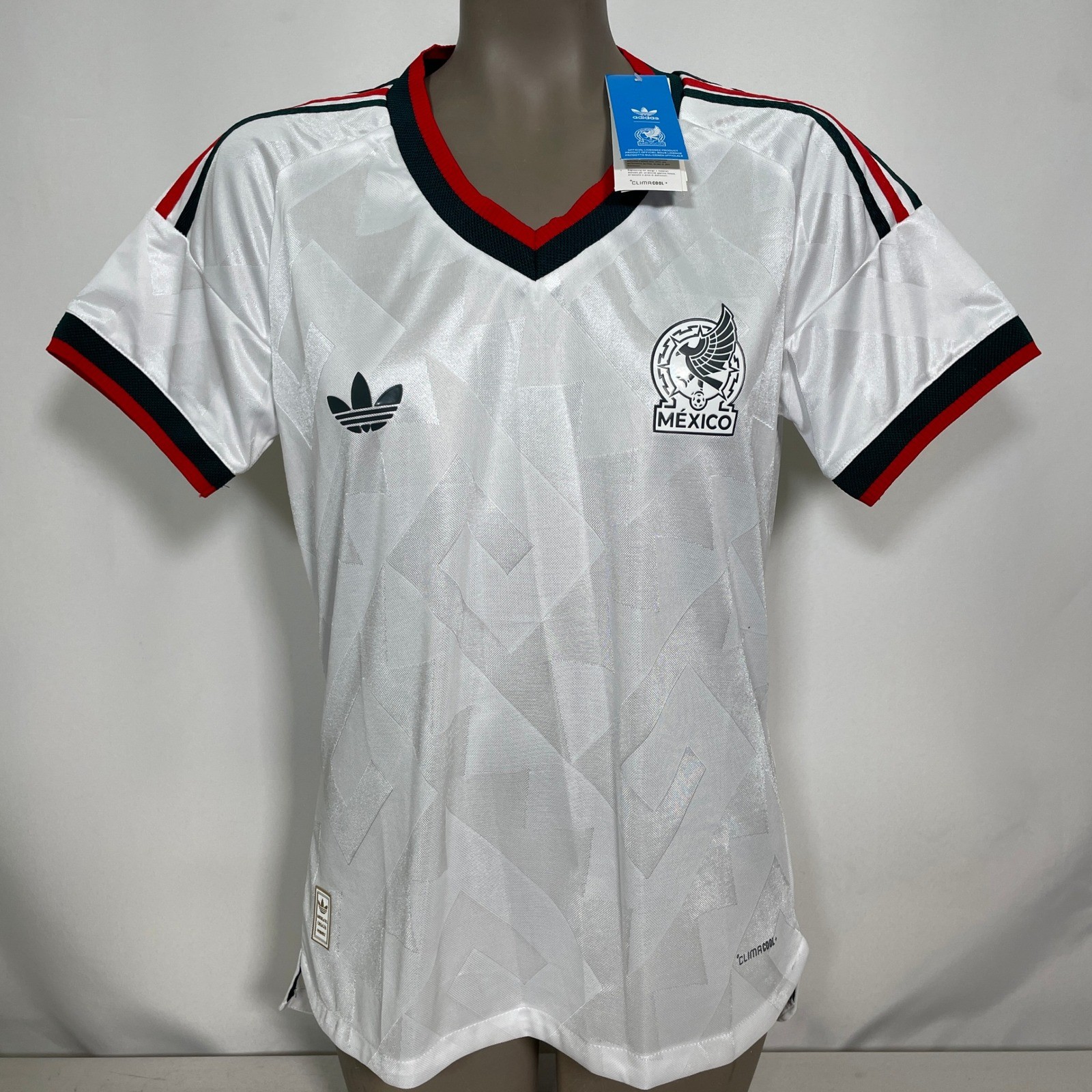 Mexico National Team Adidas ClimaCool+ White Soccer Jersey Women's 2XL NWT