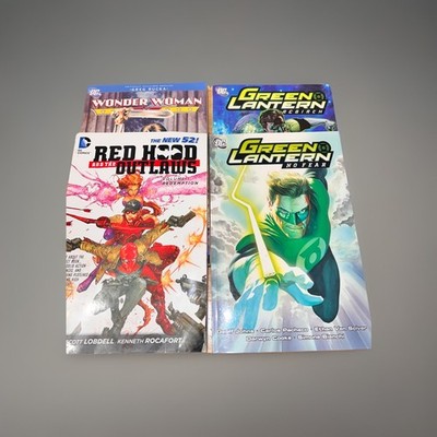 Lot Of 4 DC Comics Green Lantern Rebirth, No Fear, Wonder Woman, Red Hood Outlaw