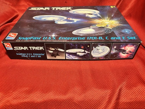 Star Trek USS Enterprise 1701-B, C and E Set Model AMT/ERTL 1998 VTG - Open Box - Picture 2 of 13