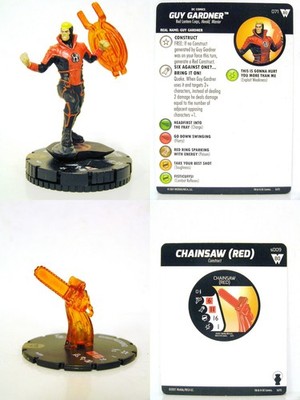 HeroClix - #071 Guy Gardner + #s009 Chainsaw (Red) - Wonder Woman 80th Anniversa