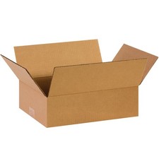 BOX USA 14 x 10 x 4 Corrugated Cardboard Boxes, 14x10x4" 25-pack , Kraft