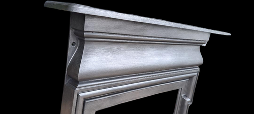 Original Antique Victorian Edwardian cast iron fireplace CAST IRON FIRE SURROUND - Picture 3 of 24