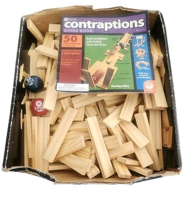 Mindware Keva Contraptions - 212 Pine Wood Planks + 2 Keva Balls 