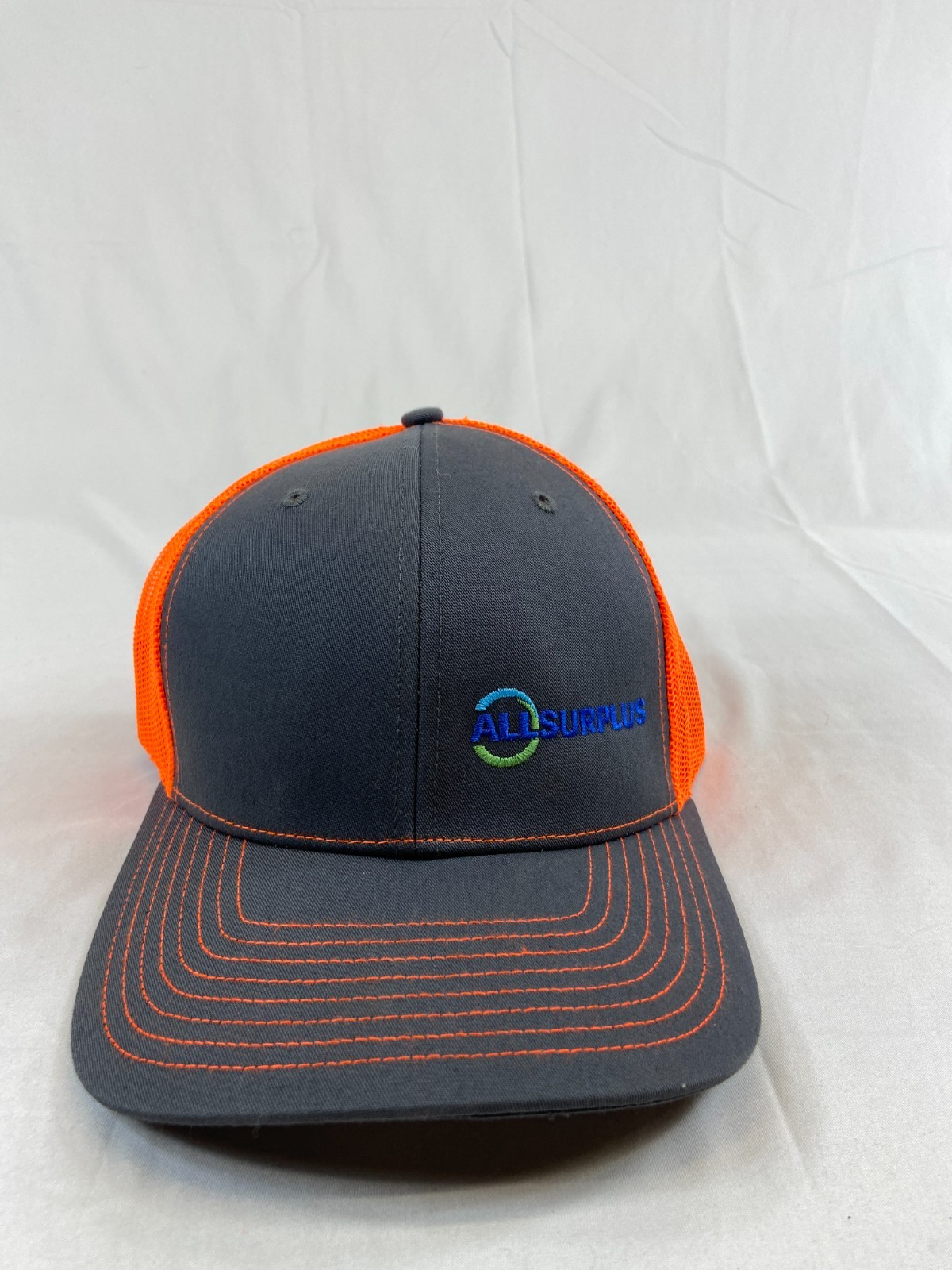 All Surplus Baseball Cap Snapback Hat Gray Neon O… - image 10