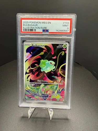 Pokémon TCG Bulbasaur IR 133/132 Mega Evolutions PSA 9