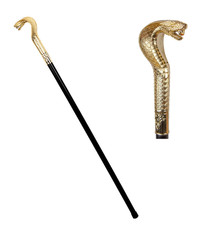 Egyptian Snake Sceptre Adult Ancient Pharaoh Staff Fancy Dress Costume Accessory