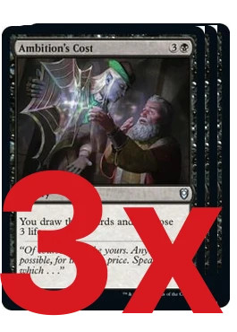 3x Ambition's Cost 110 Commander Legends: Battle for Baldur's Gate NM