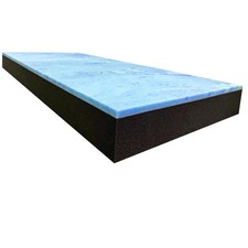 FoamTouch 6" x 35" x 79" Bunk Mattress Gel Memory Foam on High Density Charco...