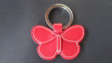 Vintage COACH Butterfly Red Key Ring Chain Key Fob