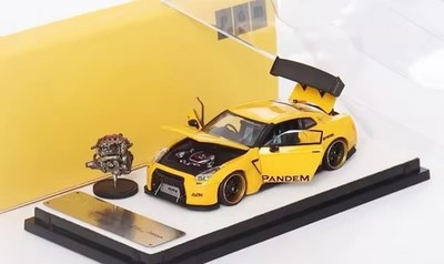 PGM 1/64 Nissan R35 Pandem Yellow Limited Edition Rare