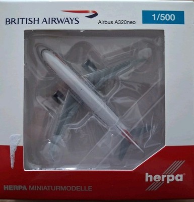 Herpa Wings Airbus A320-200NEO British Airways G-TTNA 1:500 532808