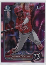 2022 Bowman Chrome Prospects Fuchsia Lava Refractor /199 Roismar Quintana 18zu