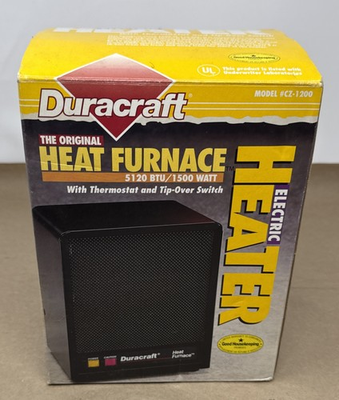 #ad #ad Vintage Duracraft CZ 1200 Heat Furnace Plus Compact Ceramic Fan Space Heater $34.95