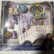 Disney Wish Kingdom of Rosas Character Small Doll Set 10 Posable Mini