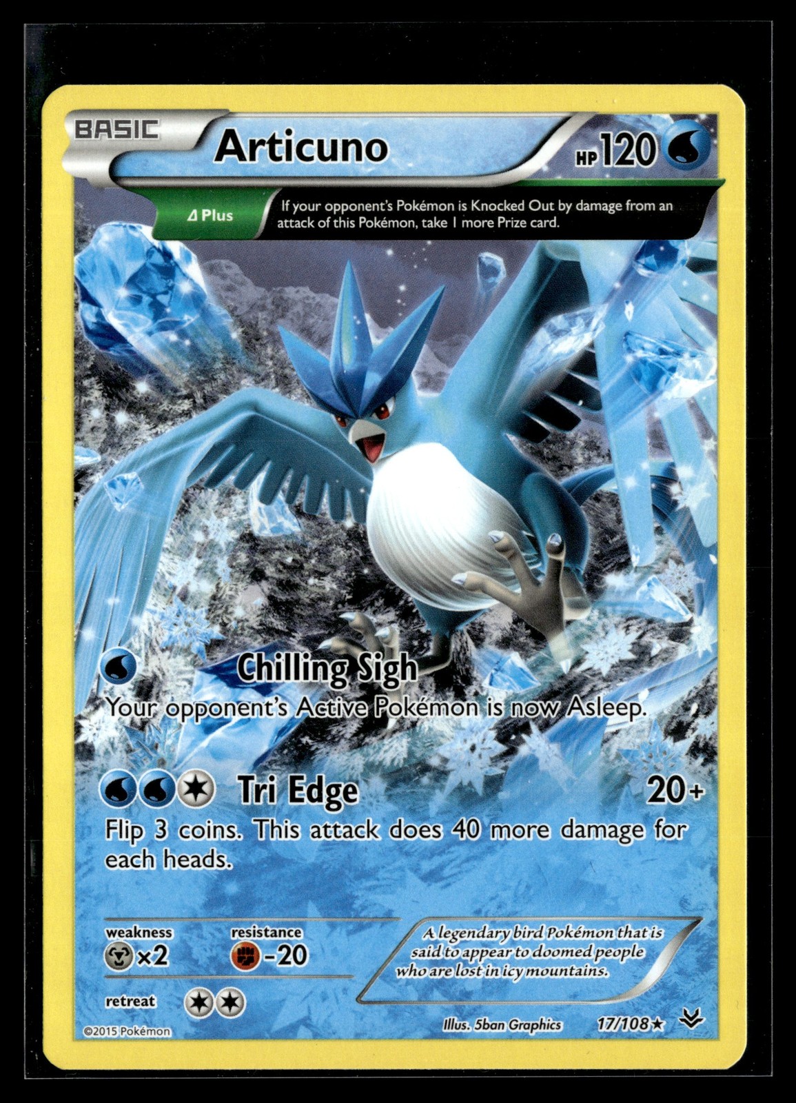 Articuno 17/108 Roaring Skies Rare Pokemon