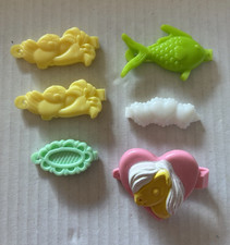 6 My Little Pony G1 Spangen Zubeh&ouml;r Curly Locks Mein kleines Ponie 80er Vintage