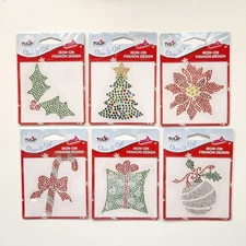 Tulip Glam It Up Iron On Fashion Christmas/Holiday Rhinestones YOUR CHOICE