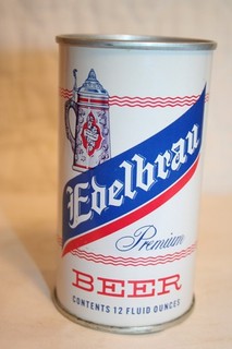 Edelbrau Premium BEER 12 oz. 1970's SS pull tab Los Angeles California