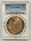 1883-O Morgan Dollar - PCGS MS63 Reverse Mount Beauty Nicely Toned