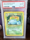 Pokemon 1999 Base Set Venusaur Holo 15/102 PSA 8 Near Mint