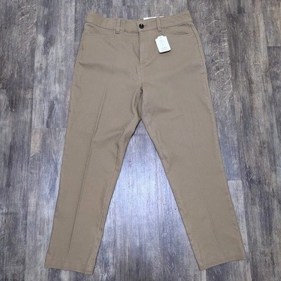 St Johns Bay Women Khaki Pants  Size 10 Slim Slender Stretch Casual NWT