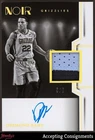 2024-25 Panini Noir Prime Black & White Desmond Bane GAME USED PATCH AUTO 5/5