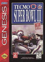 Tecmo Super Bowl III: Final Edition (Sega Genesis, 1995)