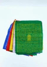 Tibetan Deities Cotton Prayer Flags Single Roll